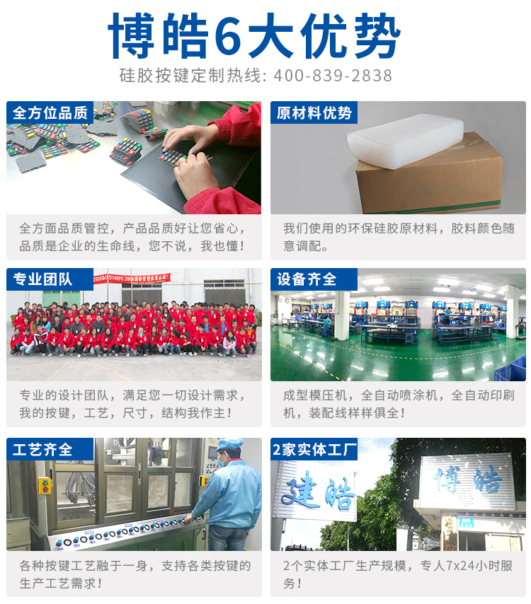 博皓硅膠按鍵供應商