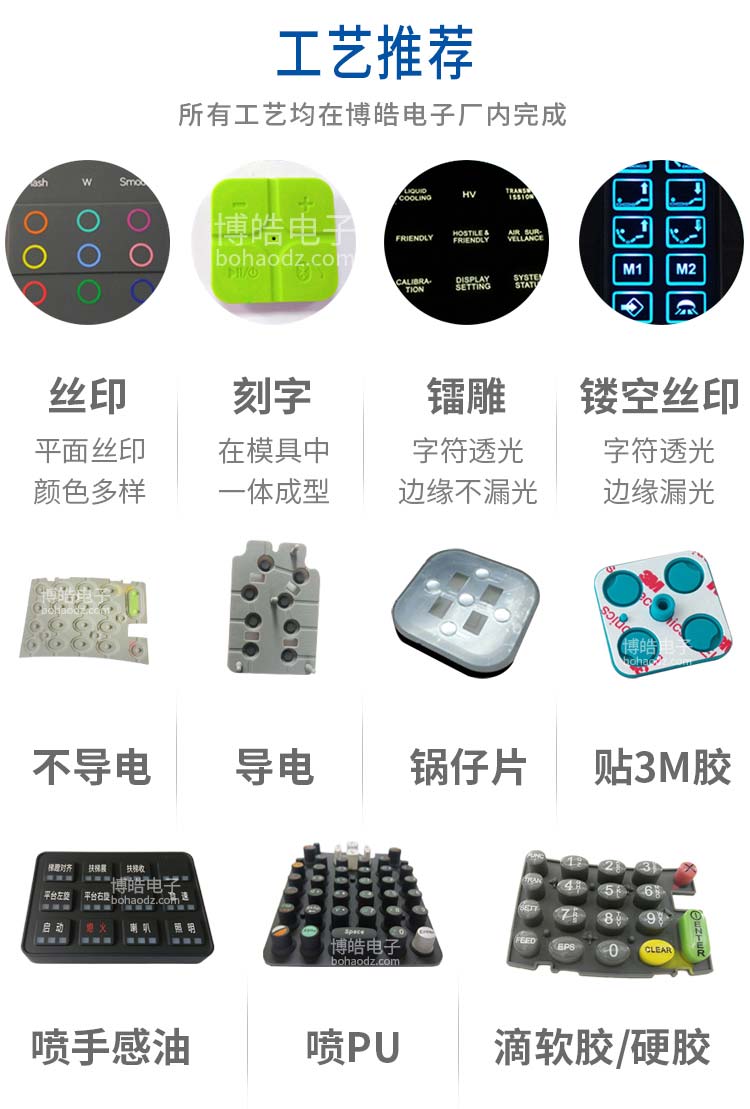 硅膠按鍵鏤空絲印