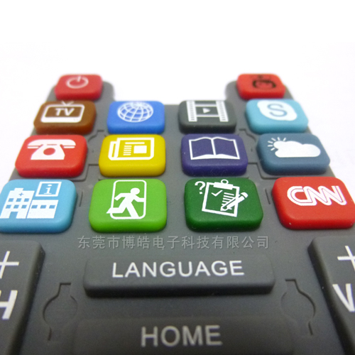 絲印工藝——個性遙控器硅膠按鍵