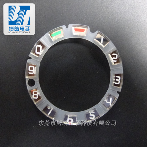 博皓儀表P+R按鍵(透明亞克力按鍵配硅膠底座)