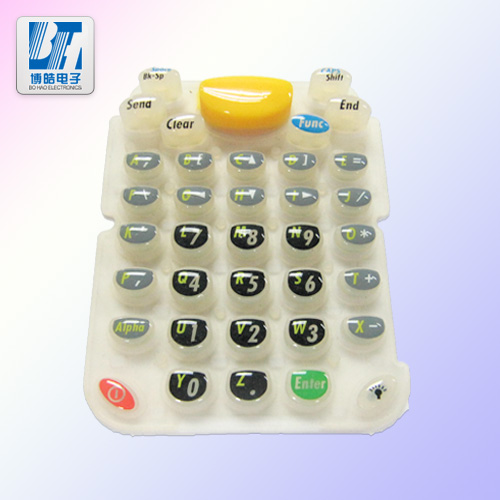博皓晶瑩剔透計(jì)算器水晶滴膠按鍵具有防水效果
