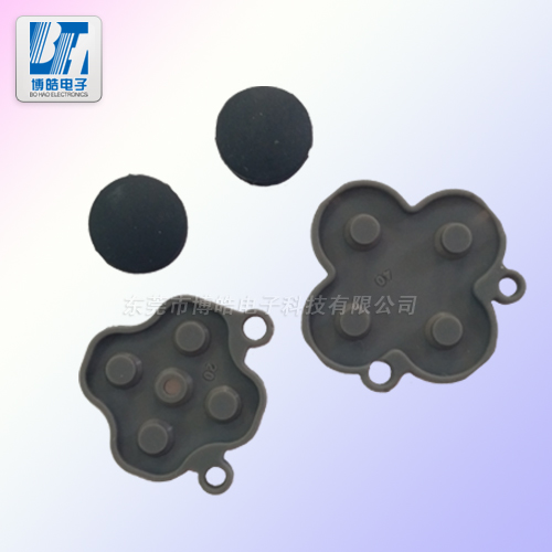 游戲機遙控手柄內置硅膠按鍵來圖來樣定制